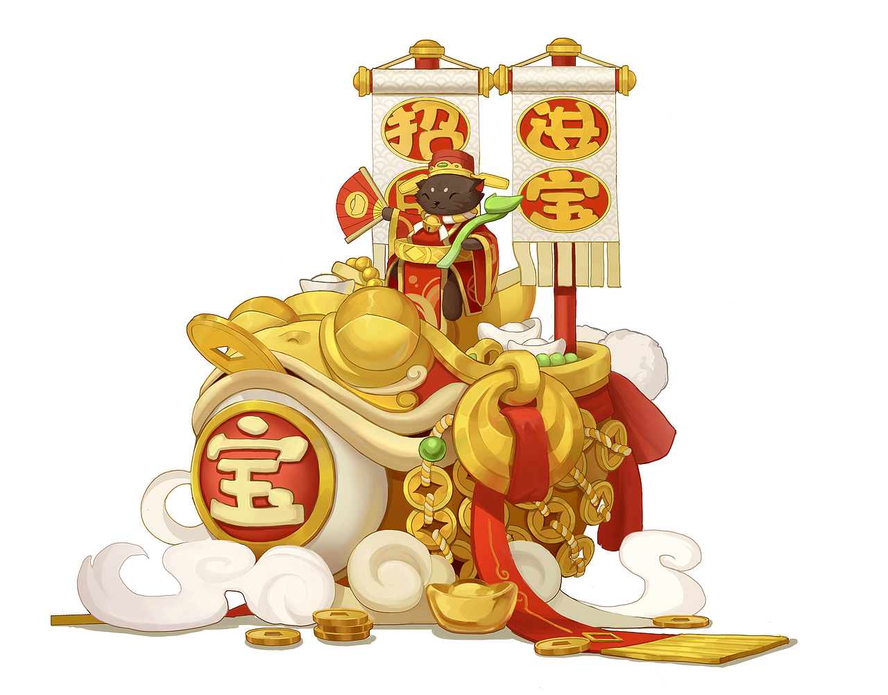 惠比寿招财进宝