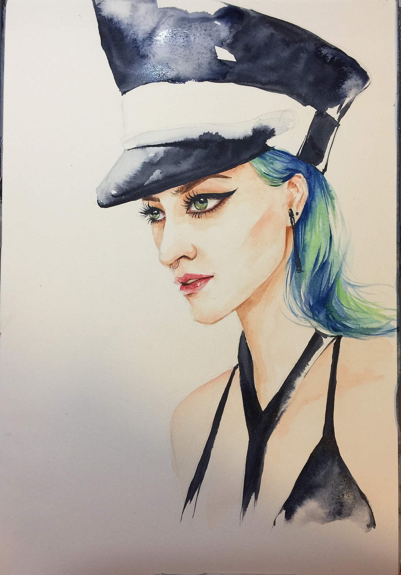 水彩欧美人像步骤（图ZMTUxNjQyMTMy） - 创作习作 - 站酷设计师_南山养鹿人原创素材 - 站酷ZCOOL