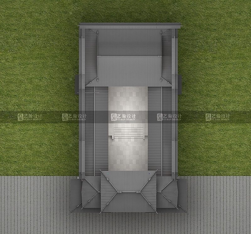 景观鸟瞰外观效果图设计园林景观花园效果图设计（图ZMjYzNjc1NTM2） - 建筑设计 - 站酷设计师艺瀚设计中心原创素材 - 站酷ZCOOL