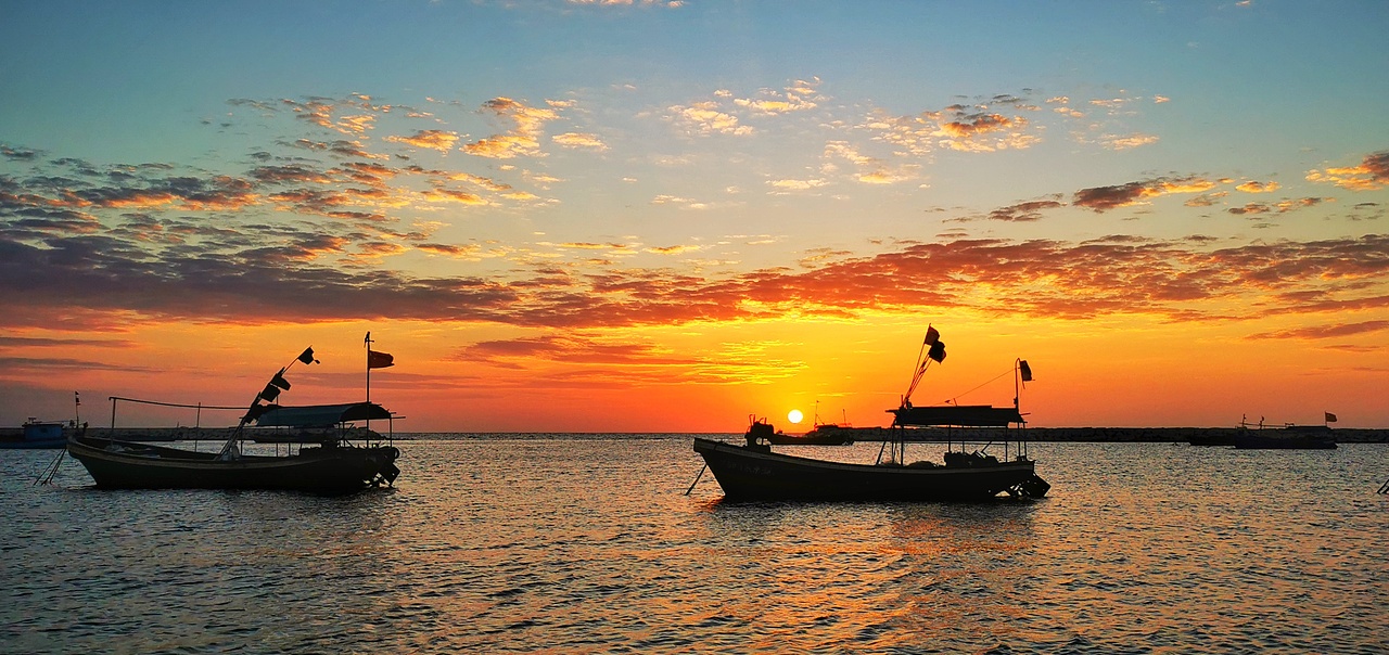 莺歌海的夕阳（图ZMjg3MDUzMTUy） - 风光摄影 - 站酷设计师Z763076020原创素材 - 站酷ZCOOL