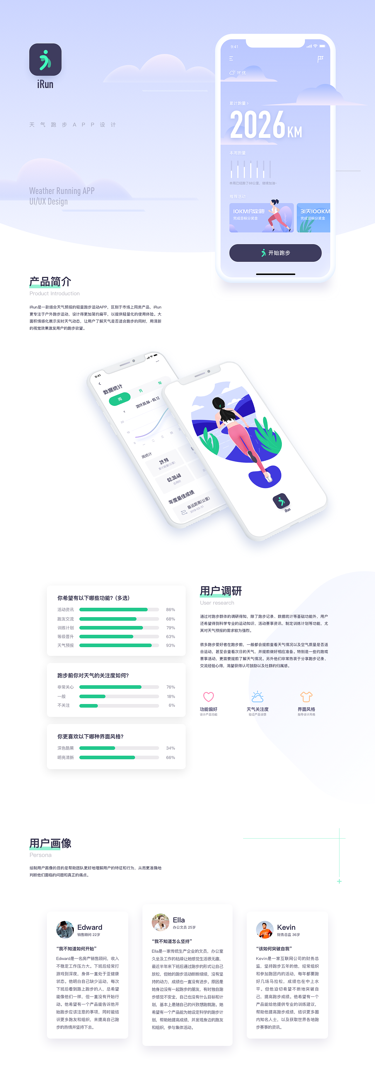 iRUN-Weather Running APP Design（图ZMTc2NDU0NTQw） - APP界面 - 站酷设计师Agen007原创素材 - 站酷ZCOOL