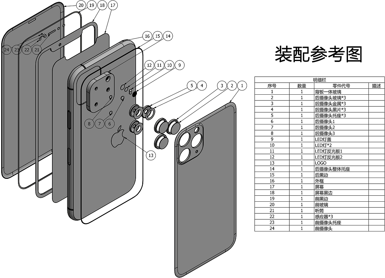 iPhone11 Pro苹果手机建模、渲染(临摹)（图ZMTk1MzkxOTg4） - 产品 - 站酷设计师皮特Pete原创素材 - 站酷ZCOOL