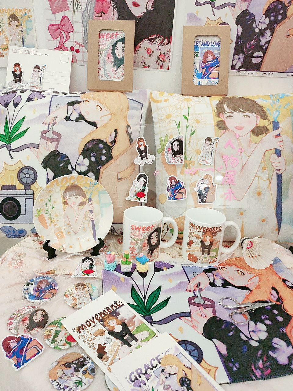 女孩儿系列作品（图ZMzE3NTMzMTIw） - 艺术插画 - 站酷设计师山山吖原创素材 - 站酷ZCOOL