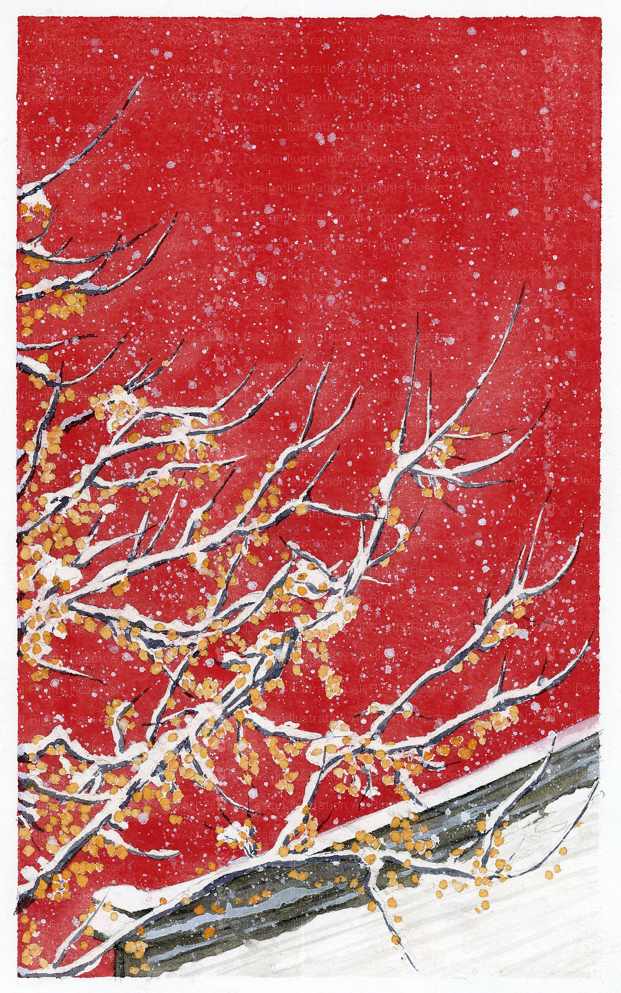 《好想爱这个世界啊》-华晨宇一张包装插画,ps水彩插画粉色花花和小物