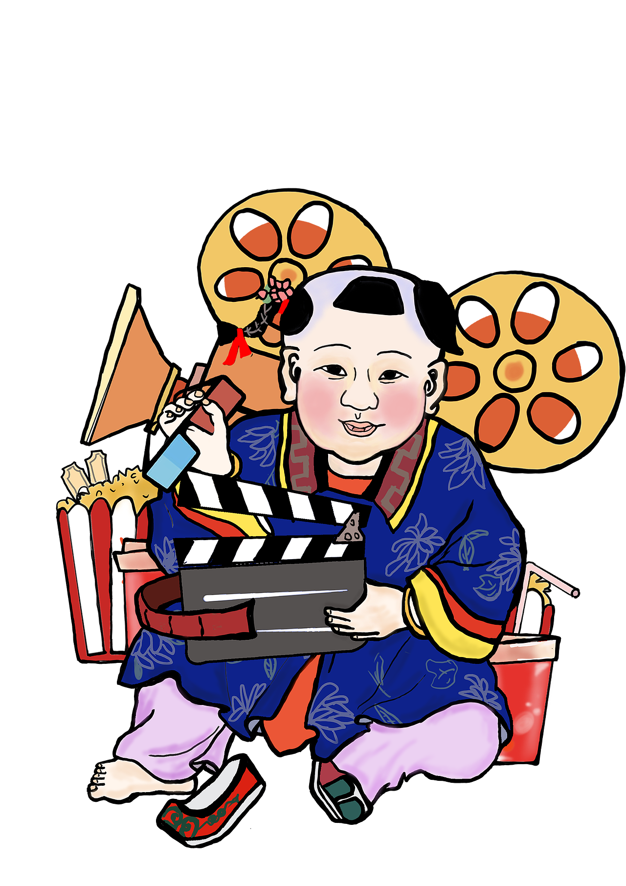 潮流娃仔杨柳青年画娃娃文创产品设计