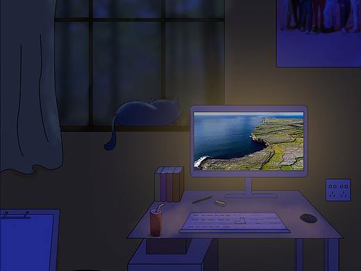 加班夜晚（個人主頁-ZNTI1NTg5ODg=） - 創(chuàng)作習作 - 站酷設計師智一幾原創(chuàng)素材 - 站酷ZCOOL