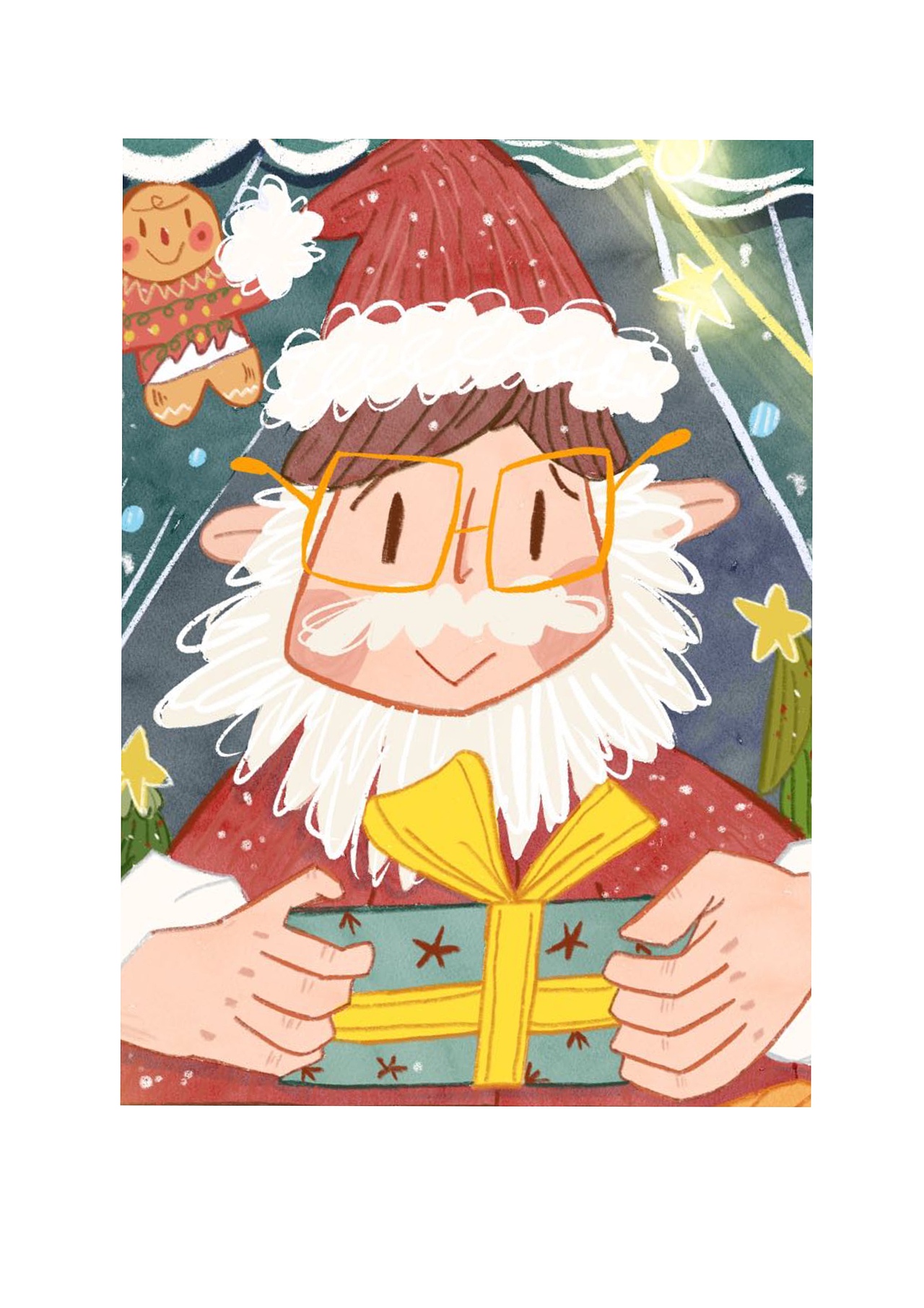 圣诞节的礼物儿插