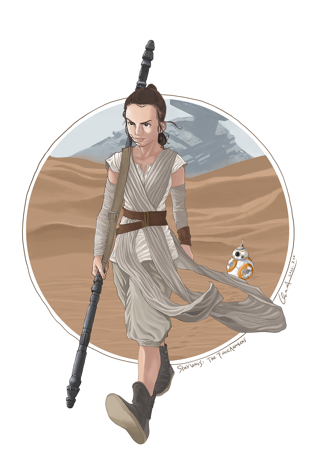 星球大战7:原力觉醒 插画
