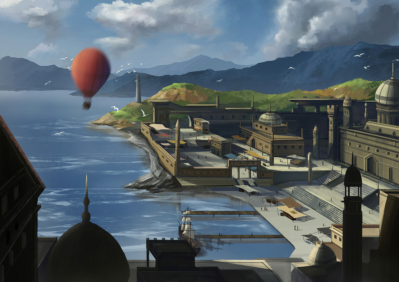 之前的场景练习（图ZNDM0ODE2Mjg=） - 游戏原画 - 站酷设计师居斯拉原创素材 - 站酷ZCOOL