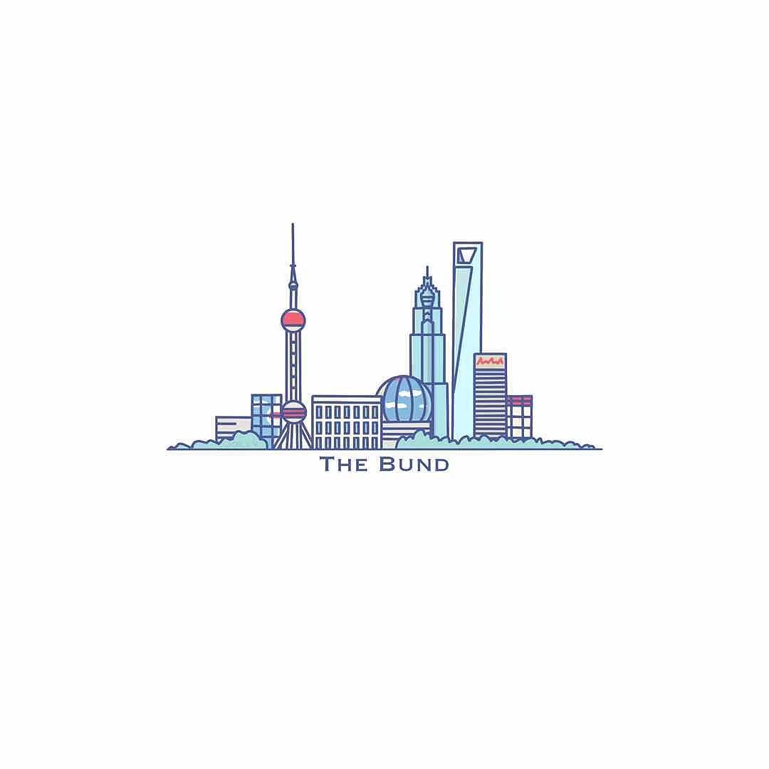 原创城市建筑扁平插画（图ZMjUwMDAyMzky） - 商业插画 - 站酷设计师JOLLY欢声蕾语原创素材 - 站酷ZCOOL