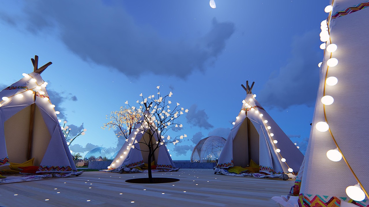 屋顶花园（图ZMTkzNjYzMTc2） - 场景 - 站酷设计师LEON霍原创素材 - 站酷ZCOOL