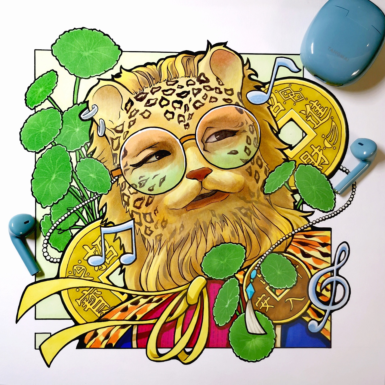 【手绘】万物皆可金钱豹90