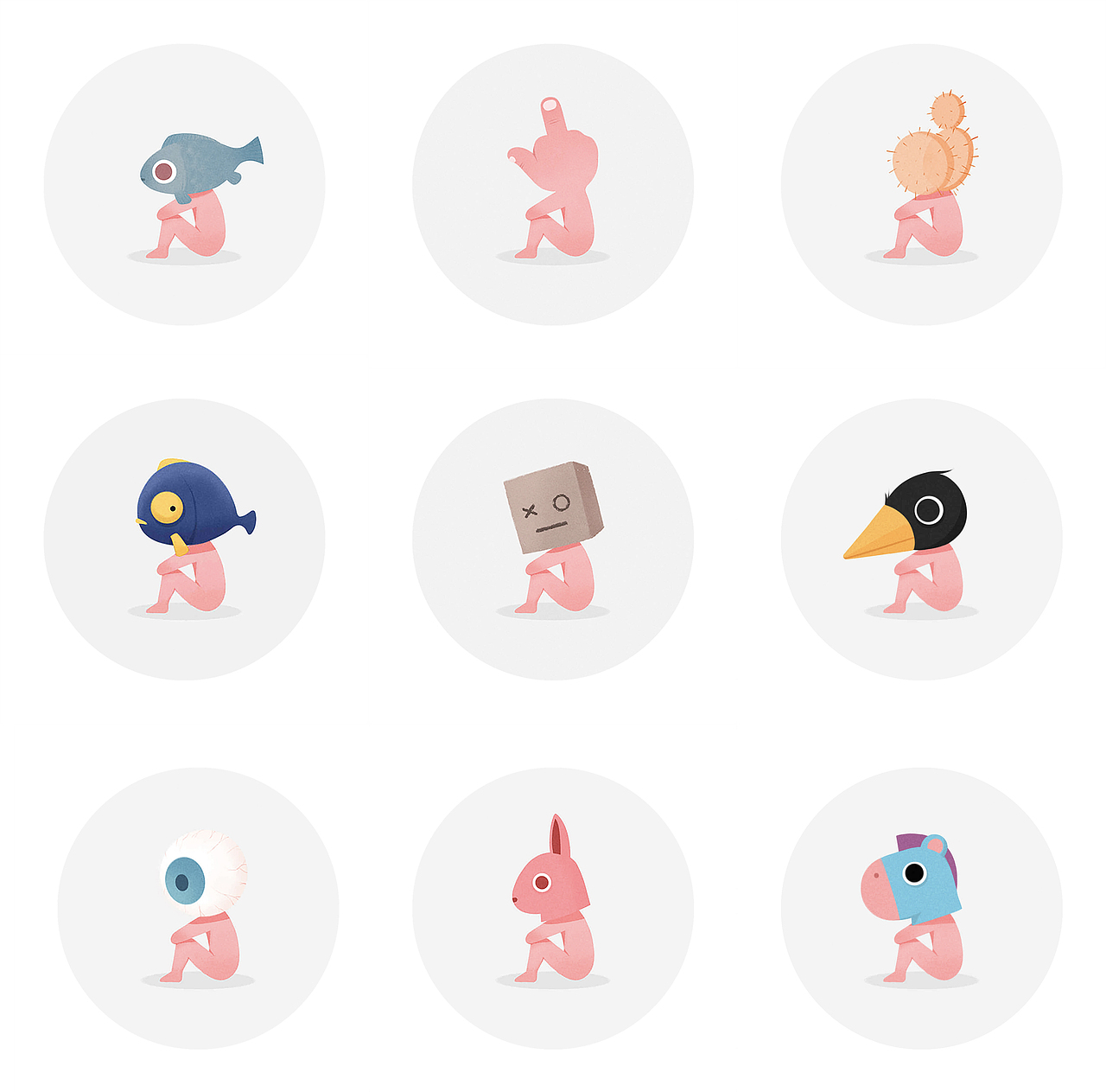 果体小人（图ZOTU5NDE5NDg=） - 创作习作 - 站酷设计师不爱吃鸡蛋原创素材 - 站酷ZCOOL