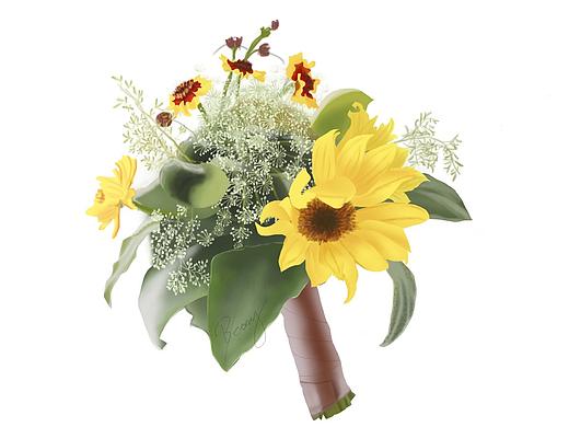 手捧花