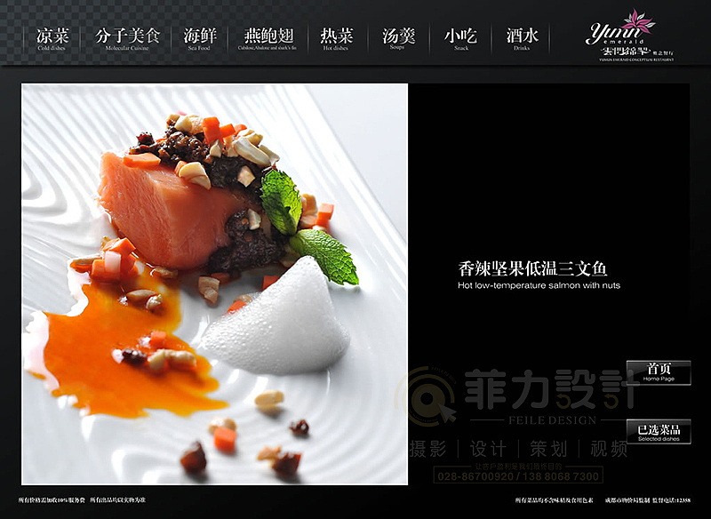 专业的菜谱设计公司,菲力设计作品分子美食分享