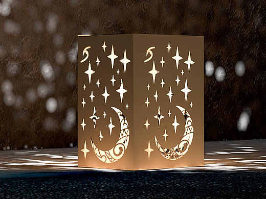 银河公益灯具包装再利用设计