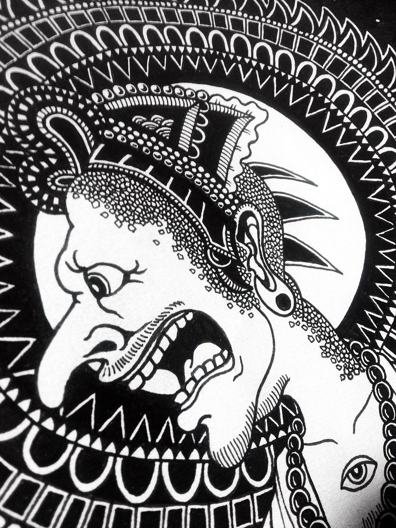 2开大画《善恶美丑》（图ZMTk3MzIxMTI=） - 新锐潮流插画 - 站酷设计师墩小贤原创素材 - 站酷ZCOOL