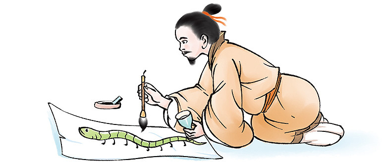 出版社画的小古文配图系列节选