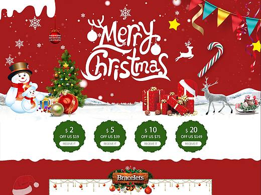 速卖通圣诞首页（个人主页-ZMzUxMDMzNzY=） - 其他 - 站酷设计师一剑飘灵原创素材 - 站酷ZCOOL