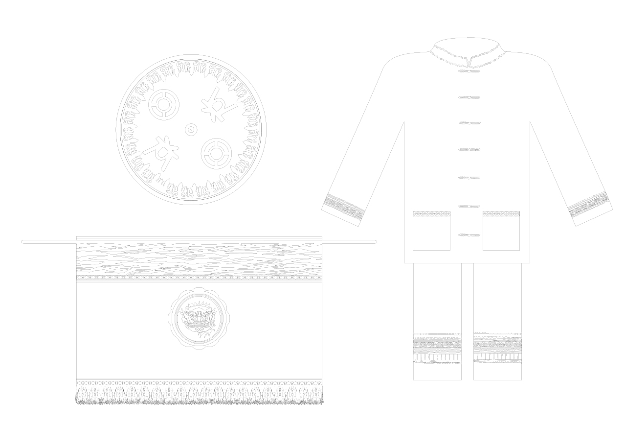 楚雄永仁赛装节服饰以及配件插画（图ZMTgyODU4NjQ4） - 商业插画 - 站酷设计师鱼儿君原创素材 - 站酷ZCOOL