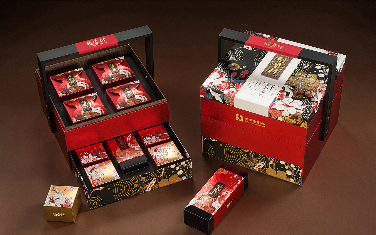 稻香村2019年中秋月饼包装设计（西南地区）（图ZMTY0Njk4Nzc2） - 商业插画 - 站酷设计师芋头栗子原创素材 - 站酷ZCOOL