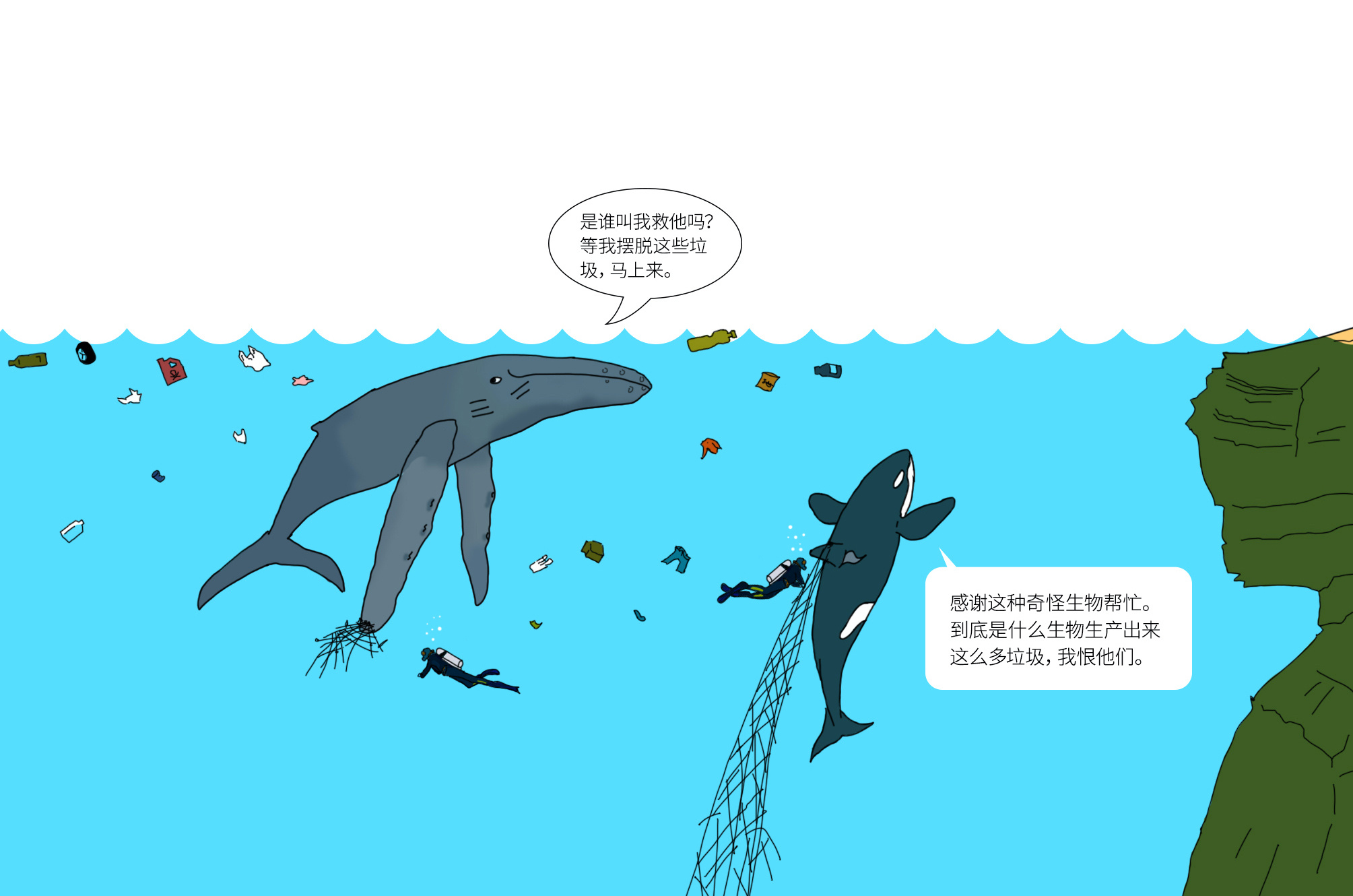 长图介绍海洋动物-虎鲸