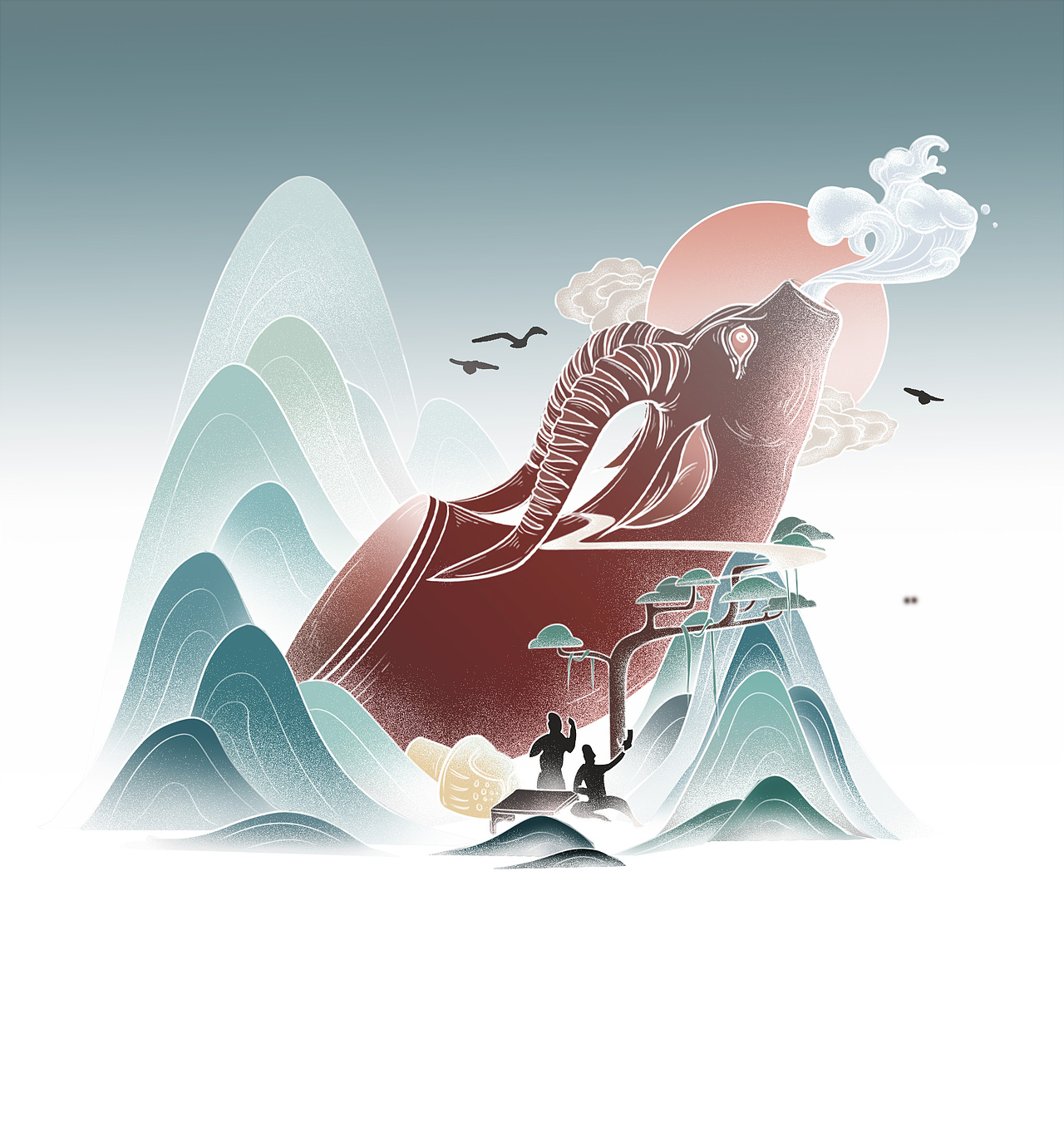 国风文创插画（图ZMzA5MjQwNTg4） - 商业插画 - 站酷设计师Z74299972原创素材 - 站酷ZCOOL