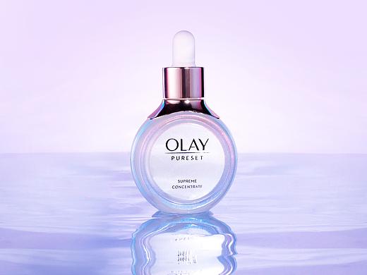 OLAY流光瓶精华 拍摄
