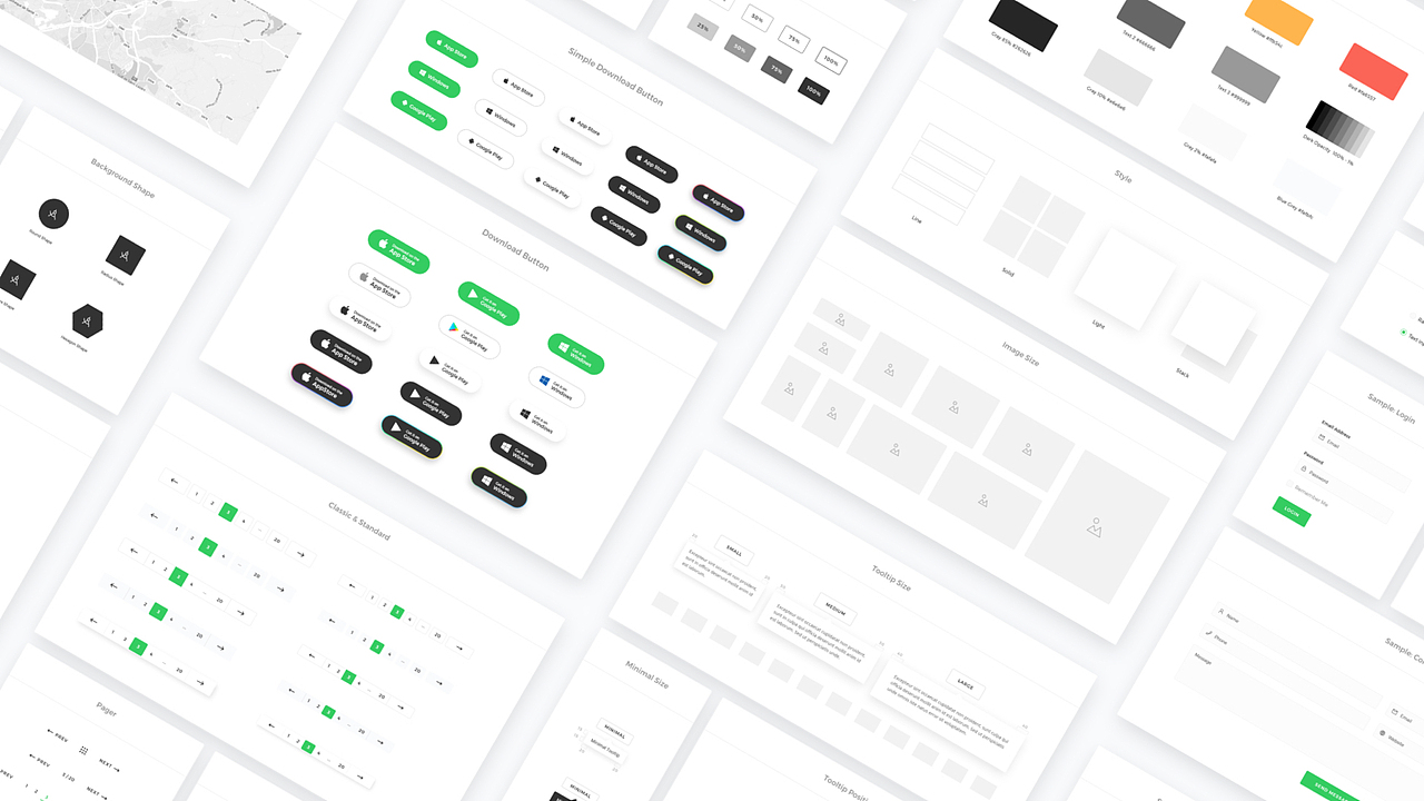 Creation UI Kit（图ZMTA5ODQ0MDky） - 门户网站 - 站酷设计师傅傅得正原创素材 - 站酷ZCOOL