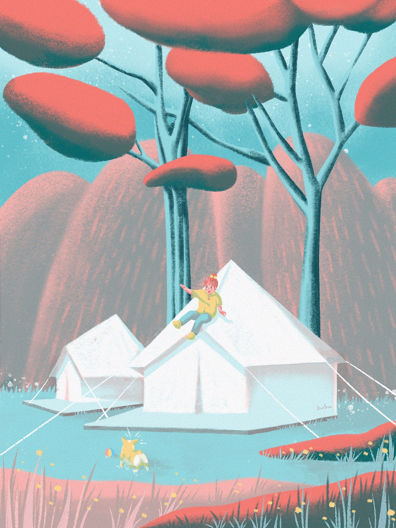 一个插画师的私生活:《去大自然里上蹿下跳》
<br>想去大自然里打滚儿,<br>不用在乎别人的眼光,<br>不去管别人的说教,<br>只做快乐的事。