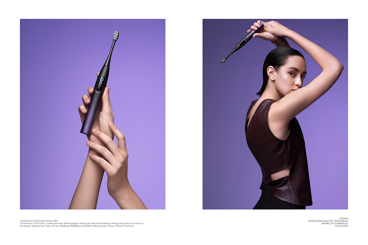 ocleannatureseries智能电动牙刷平面广告
