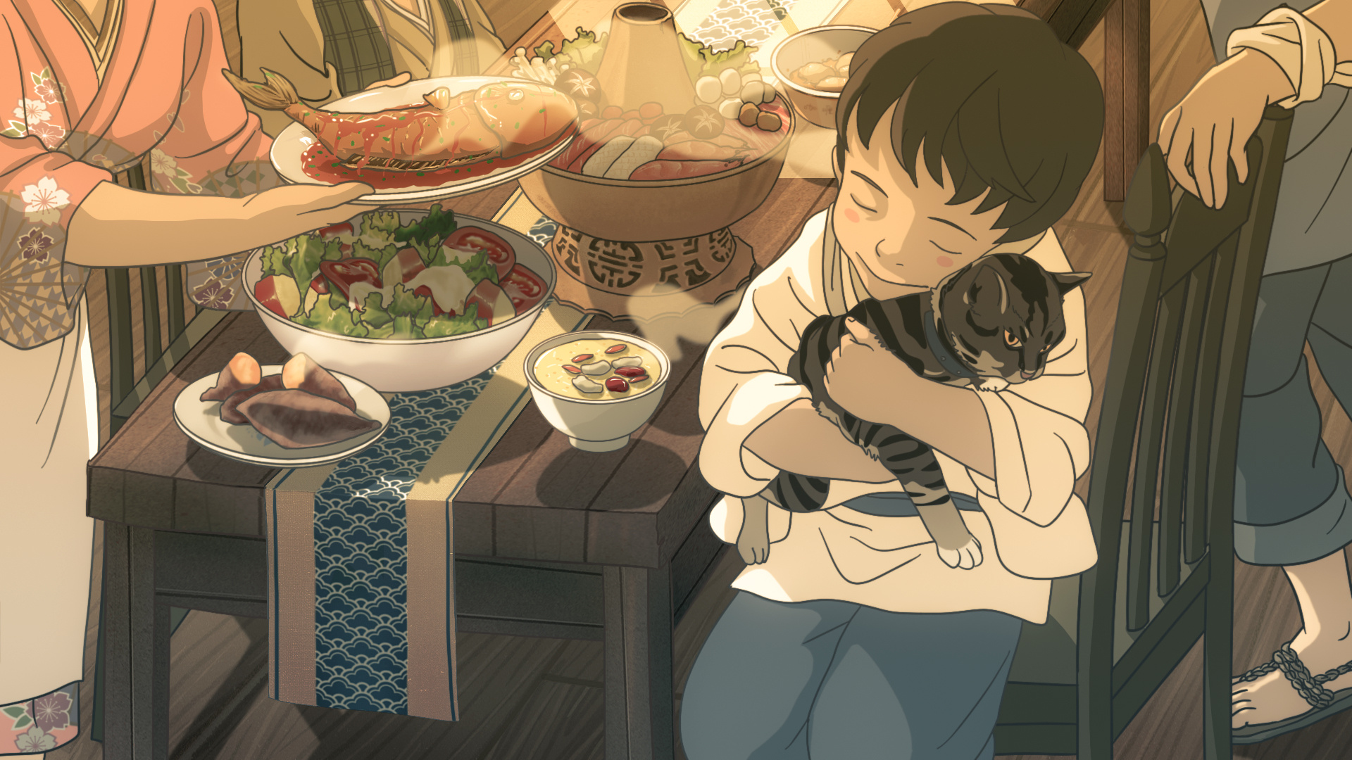 照片变动画 宫崎骏画风 日本动画 《抱猫的孩子》|动漫|单幅漫画|非本性 - 原创作品 - 站酷 (ZCOOL)