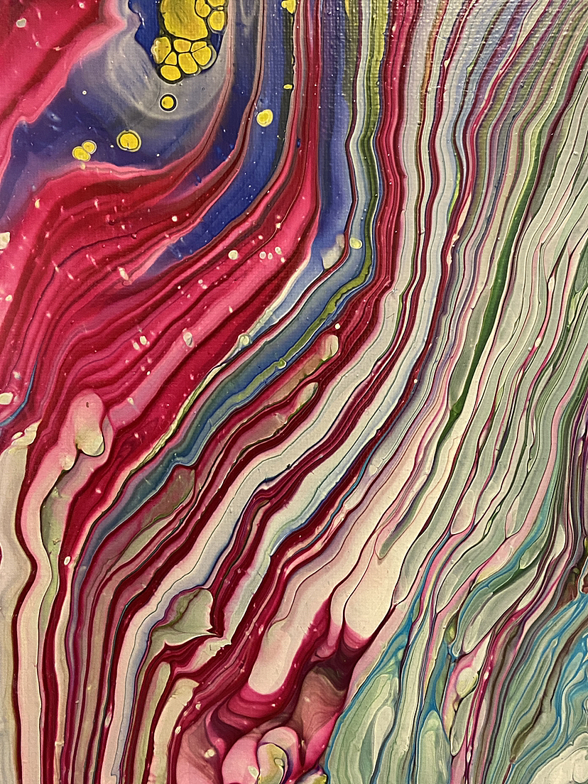 似水流年#刘勇良艺术空间#布面流体画