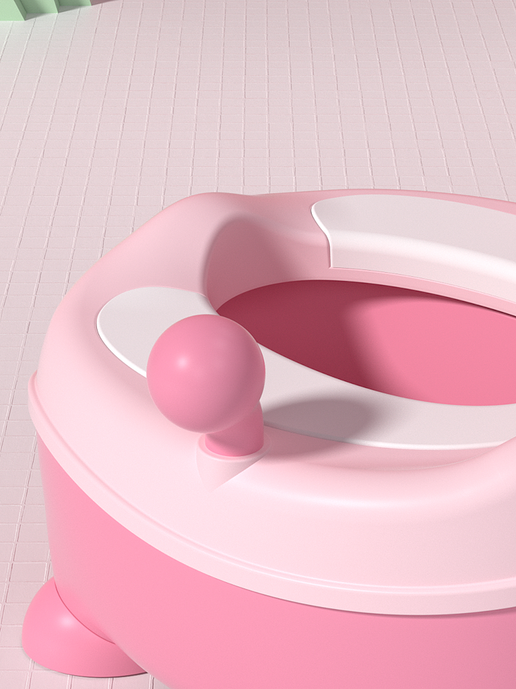 儿童坐便器 c4d渲染 母婴类产品