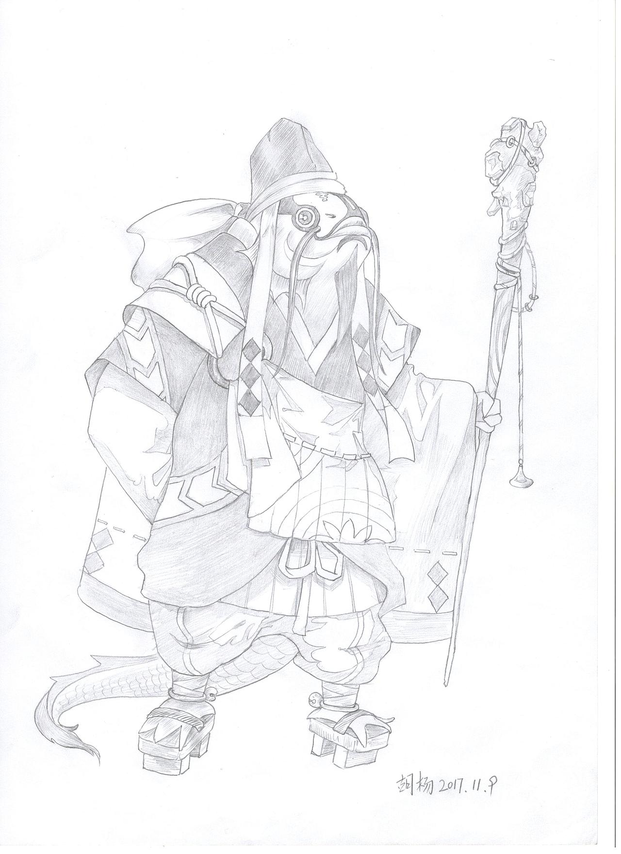 百鬼夜行/手绘（图ZMTAwNzI4Njk2） - 创作习作 - 站酷设计师beard_huxu原创素材 - 站酷ZCOOL