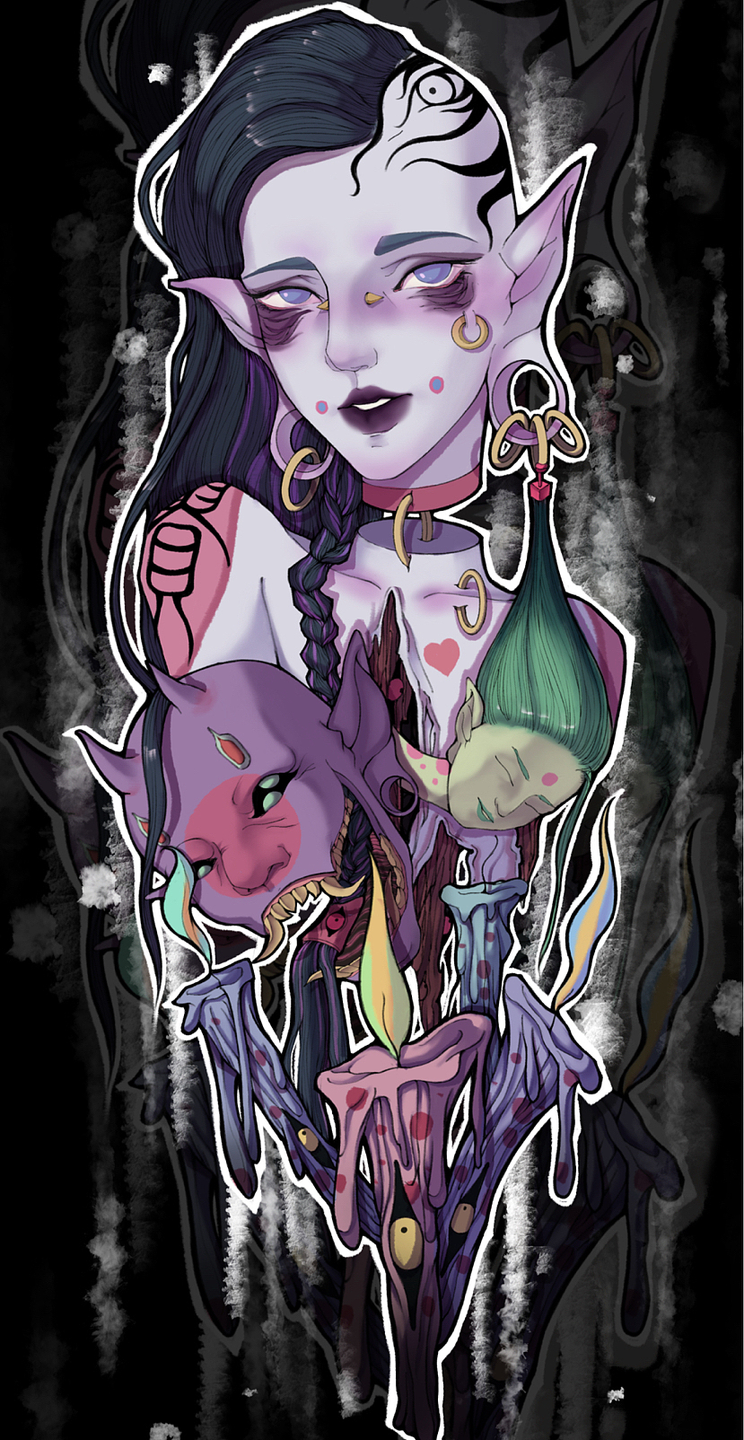 插画练习｜系列妖怪（图ZMzM1MzE5NTU2） - 艺术插画 - 站酷设计师kakyep原创素材 - 站酷ZCOOL