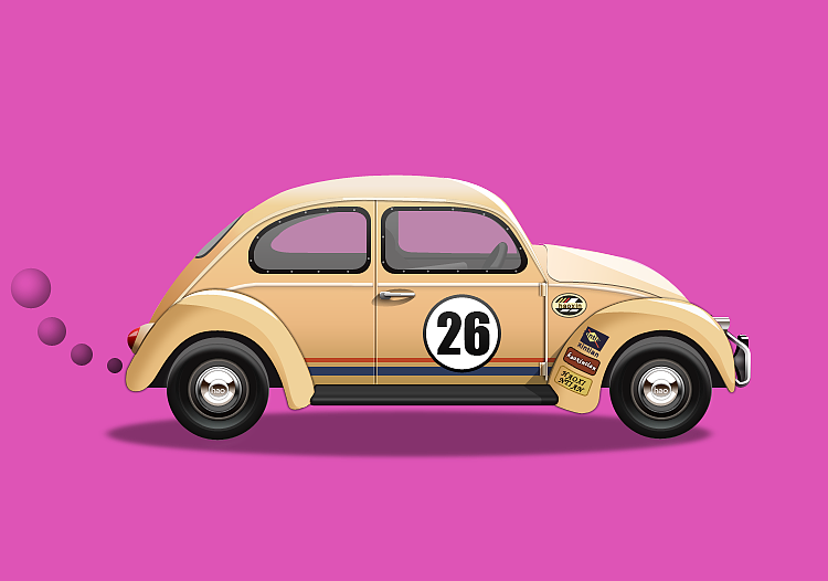 还是26年的那辆小复古车（图ZMTM5NjI3Mjg=） - 商业插画 - 站酷设计师pingguoluodi原创素材 - 站酷ZCOOL