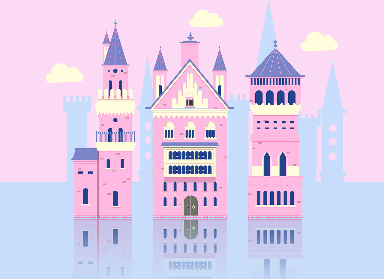 梦中的城堡临摹