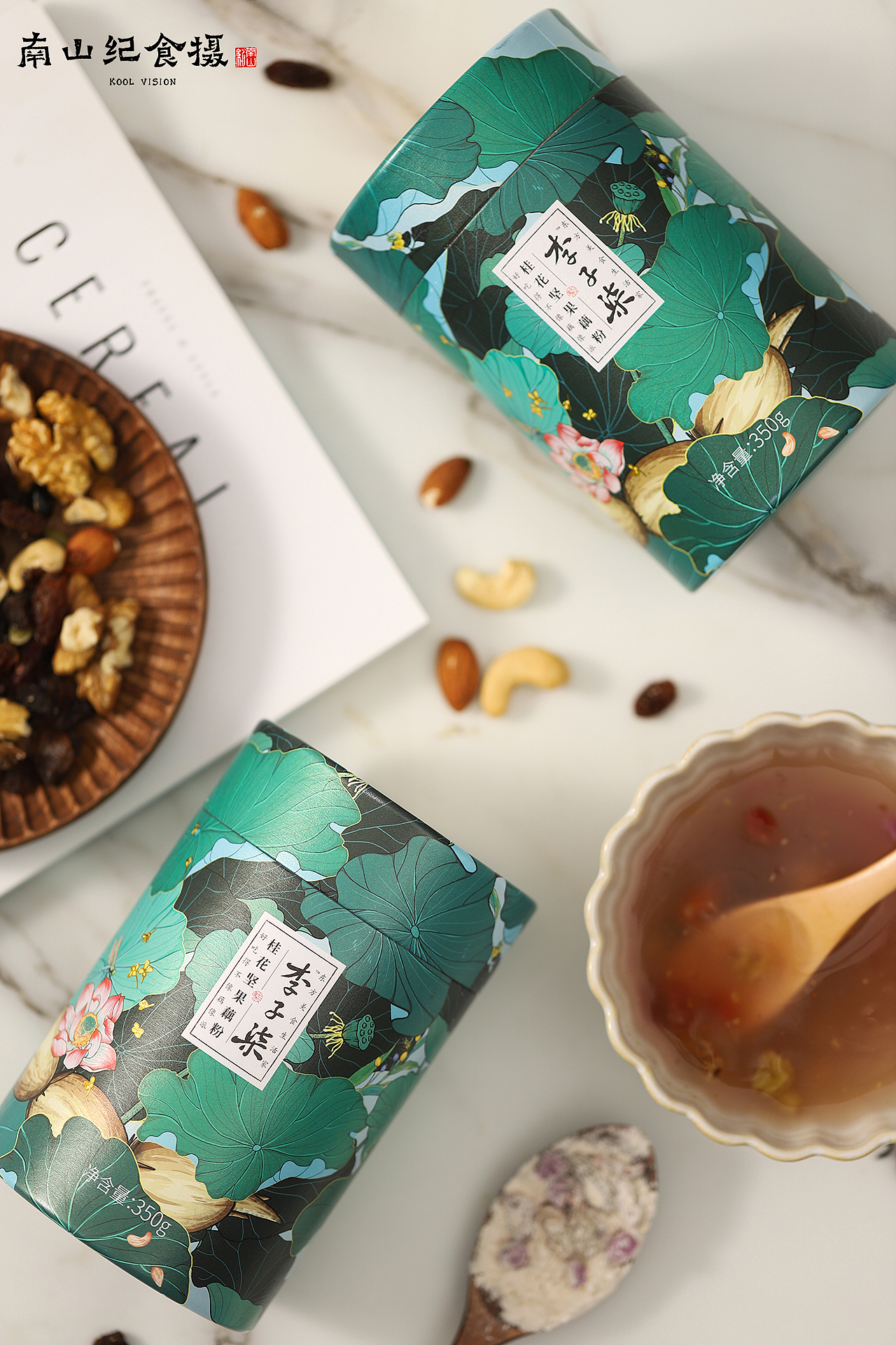 李子柒藕粉拍摄