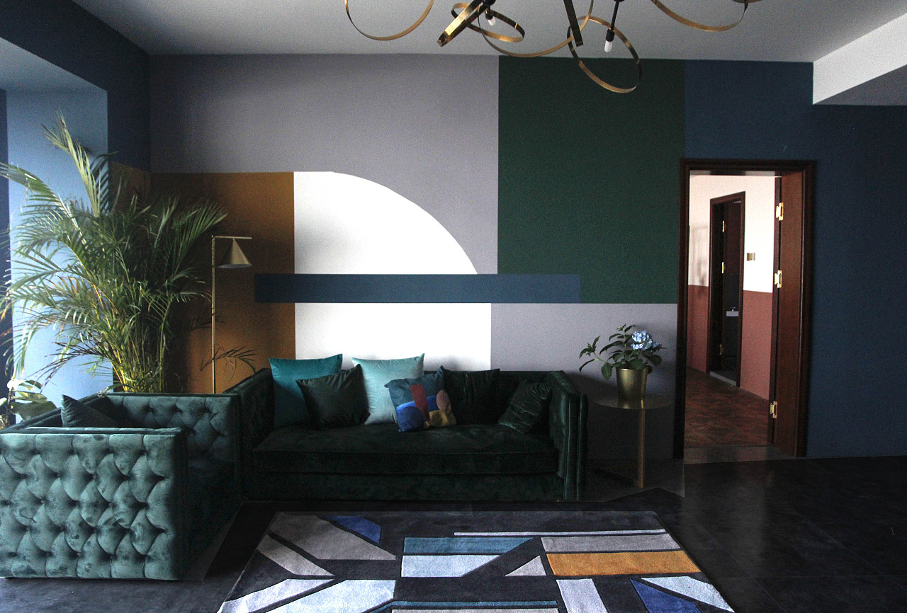 用色彩表达情绪的暮蓝屿民宿