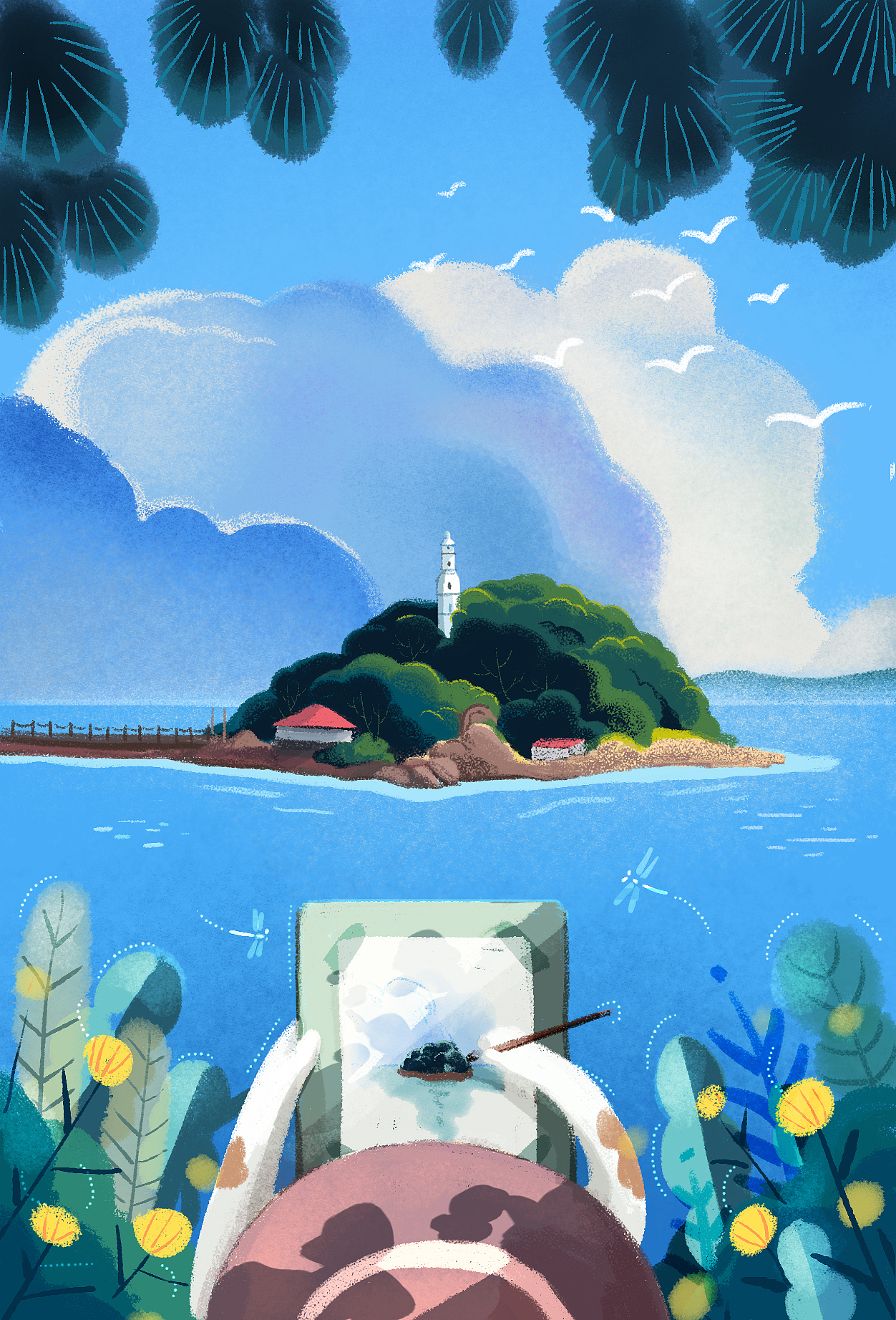 青岛明信片（图ZMTM1NjMyMjM2） - 商业插画 - 站酷设计师陳仚原创素材 - 站酷ZCOOL