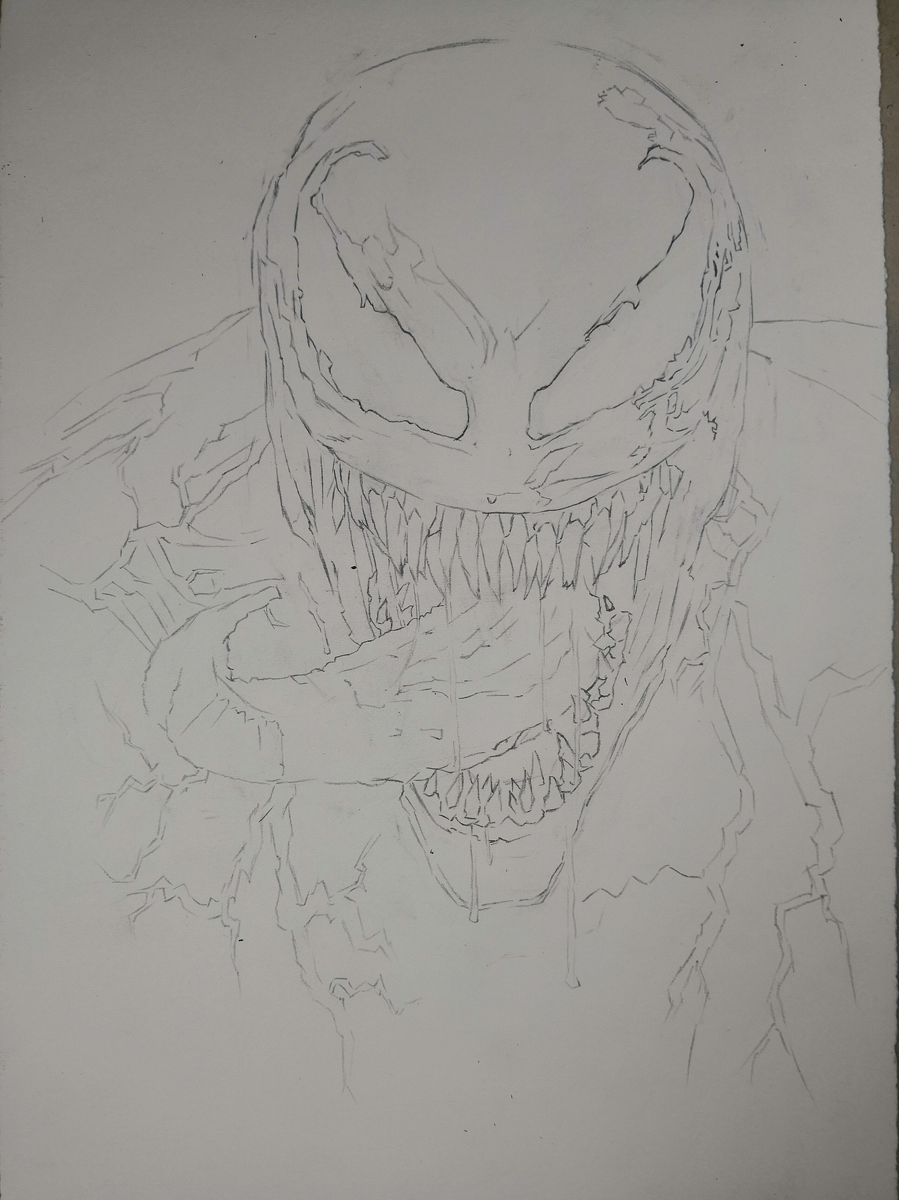 《毒液》彩铅练习