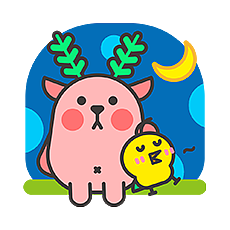 【哈比鹿＆贝特鸡春日暖心CP】静态版表情（图ZMTQ1NzM2Njgw） - 网络表情 - 站酷设计师哈比特er原创素材 - 站酷ZCOOL