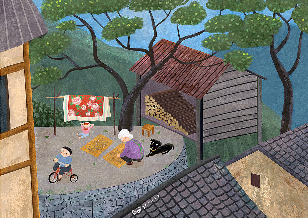 回不去的故乡（图ZMjA1NDg4NDQ4） - 创作习作 - 站酷设计师清清画画原创素材 - 站酷ZCOOL