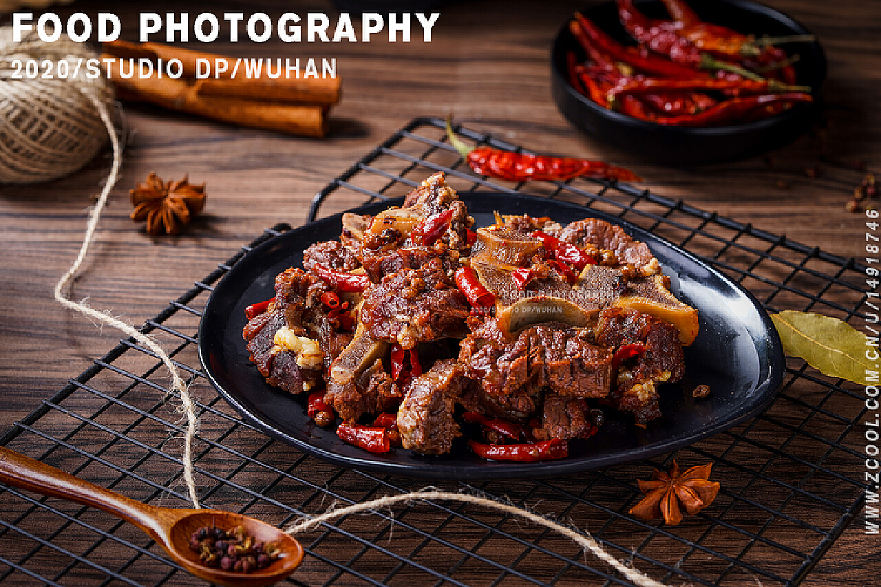 牛骨头|卤牛肉|麻辣美食|美食摄影|武汉商业摄影_迪芃摄影-站酷ZCOOL