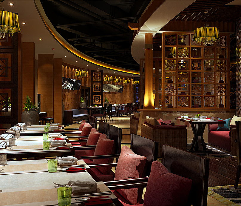 《自助餐厅》成都特色餐厅设计|成都专业餐厅装修公司