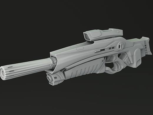 一把biubiu枪的建模（个人主页-ZMjkzNzI3OTY=） - 机械/交通 - 站酷设计师皓areyou原创素材 - 站酷ZCOOL