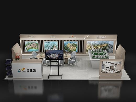 碧桂园房地产商场展点展位 3D效果图 展览