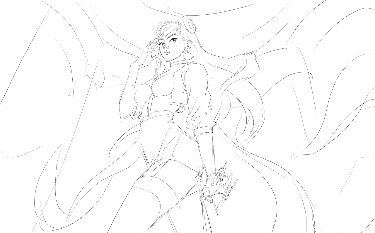 KDA伊芙琳（图ZMzYwMDY1NDUy） - 游戏原画 - 站酷设计师RAICHY原创素材 - 站酷ZCOOL