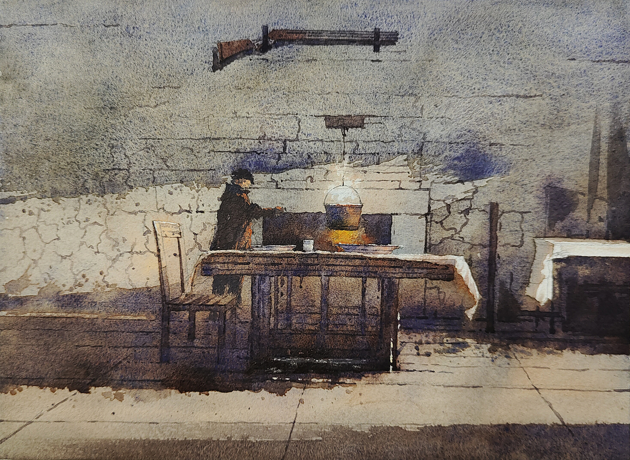 为文学作品绘制的插画作品